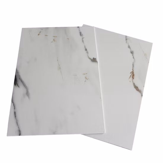 3 ミリメートルプラスチック PVC 壁パネル PVC 大理石壁パネル PVC 大理石 UV シート防水壁パネル装飾用